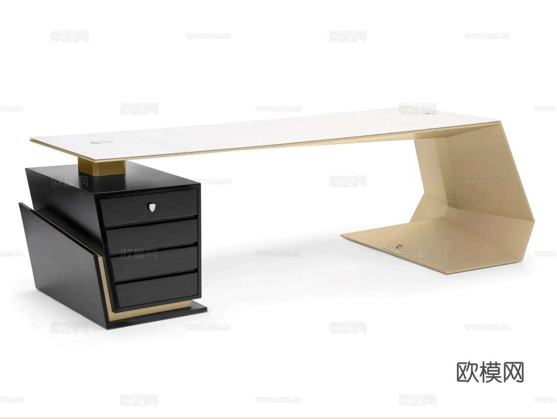 TONINO LAMBORGHINI 办公桌 书桌3d模型下载（渲染图1）