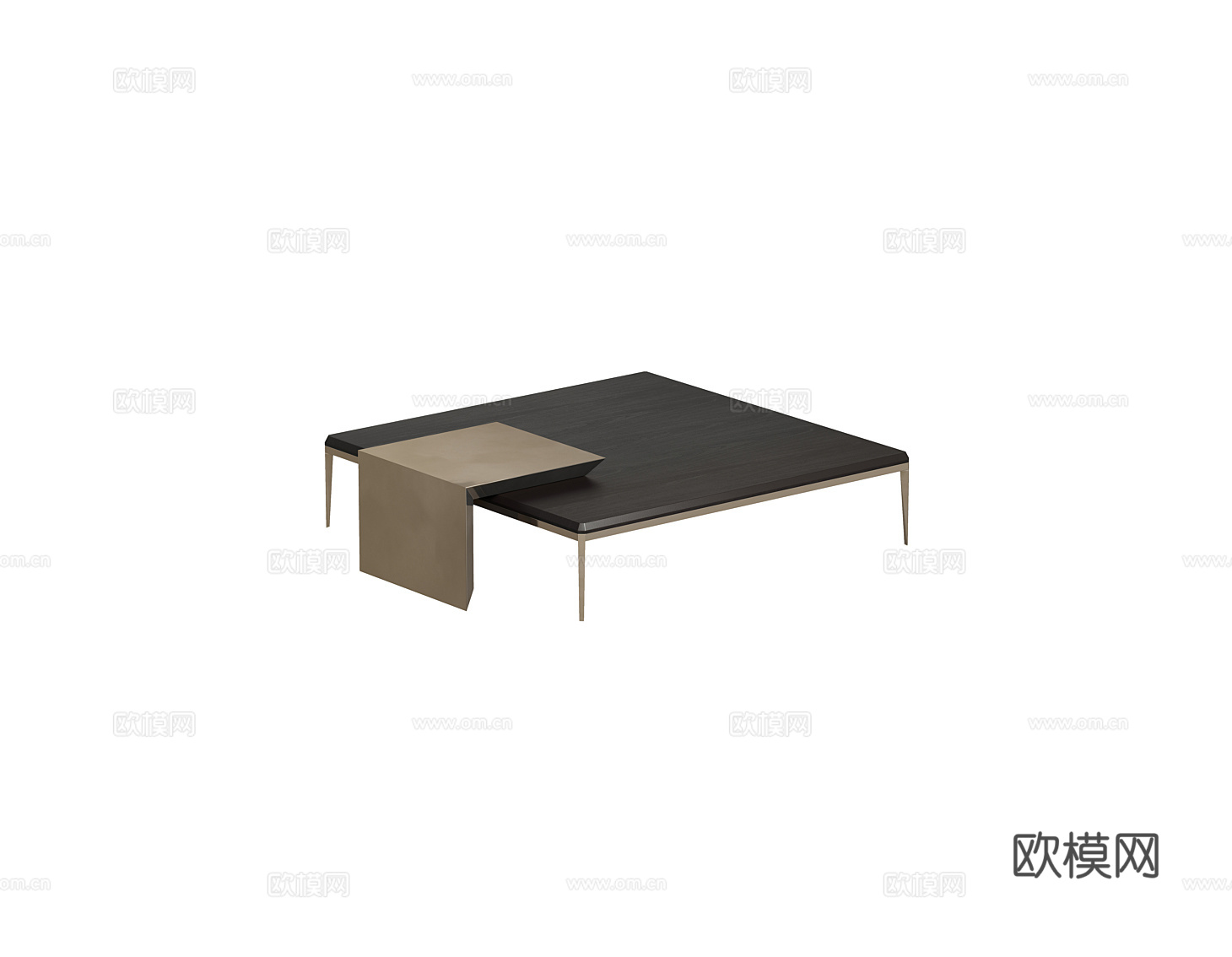 SHAKE 方茶几3d模型下载（渲染图1）