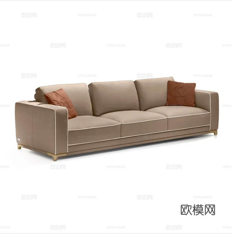 TONINO LAMBORGHINI 三人沙发3d模型下载（渲染图4）