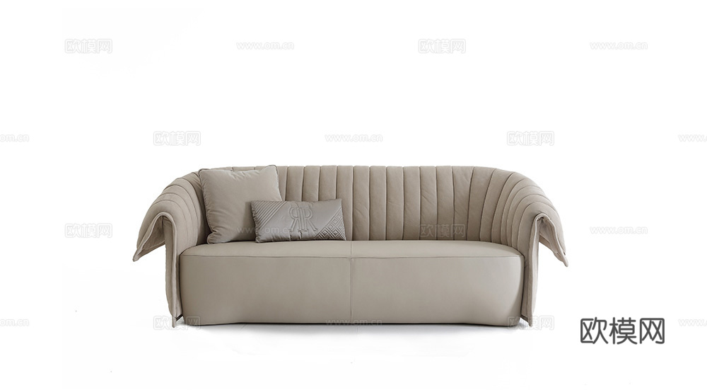 Rugiano 三人沙发3d模型下载（渲染图1）