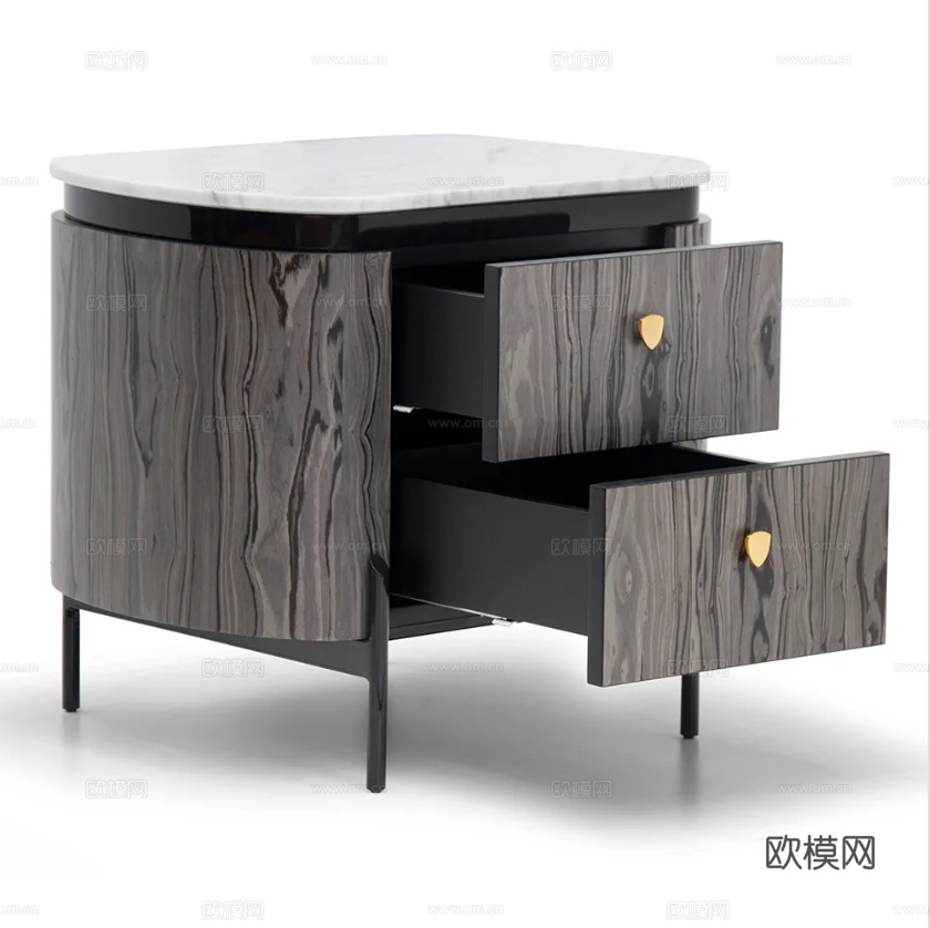 TONINO LAMBORGHINI 床头柜3d模型下载（渲染图2）