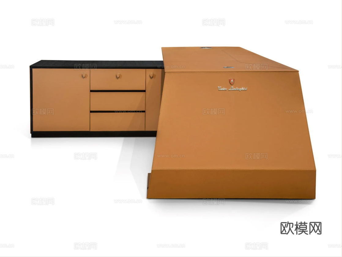 TONINO LAMBORGHINI 办公桌 书桌3d模型下载（渲染图4）