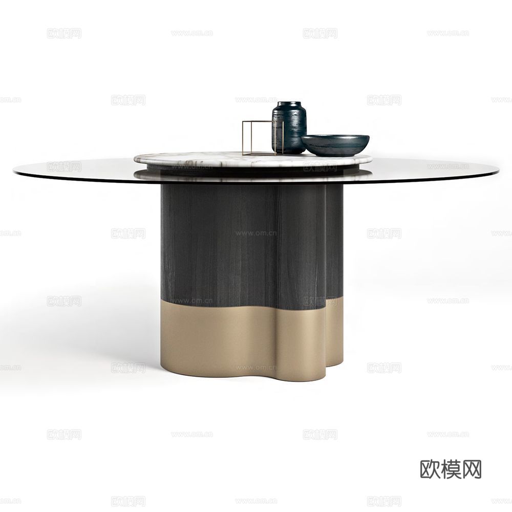 FORMITALIA 圆餐桌3d模型下载（渲染图1）