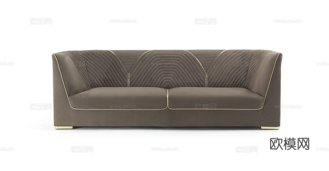 VF 意式双人沙发3d模型下载（渲染图1）