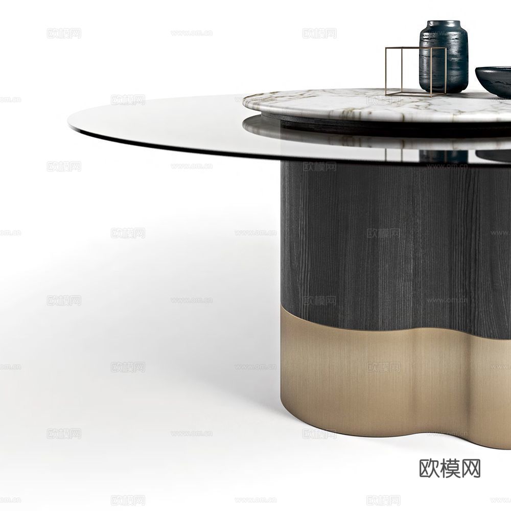 FORMITALIA 圆餐桌3d模型下载（渲染图3）