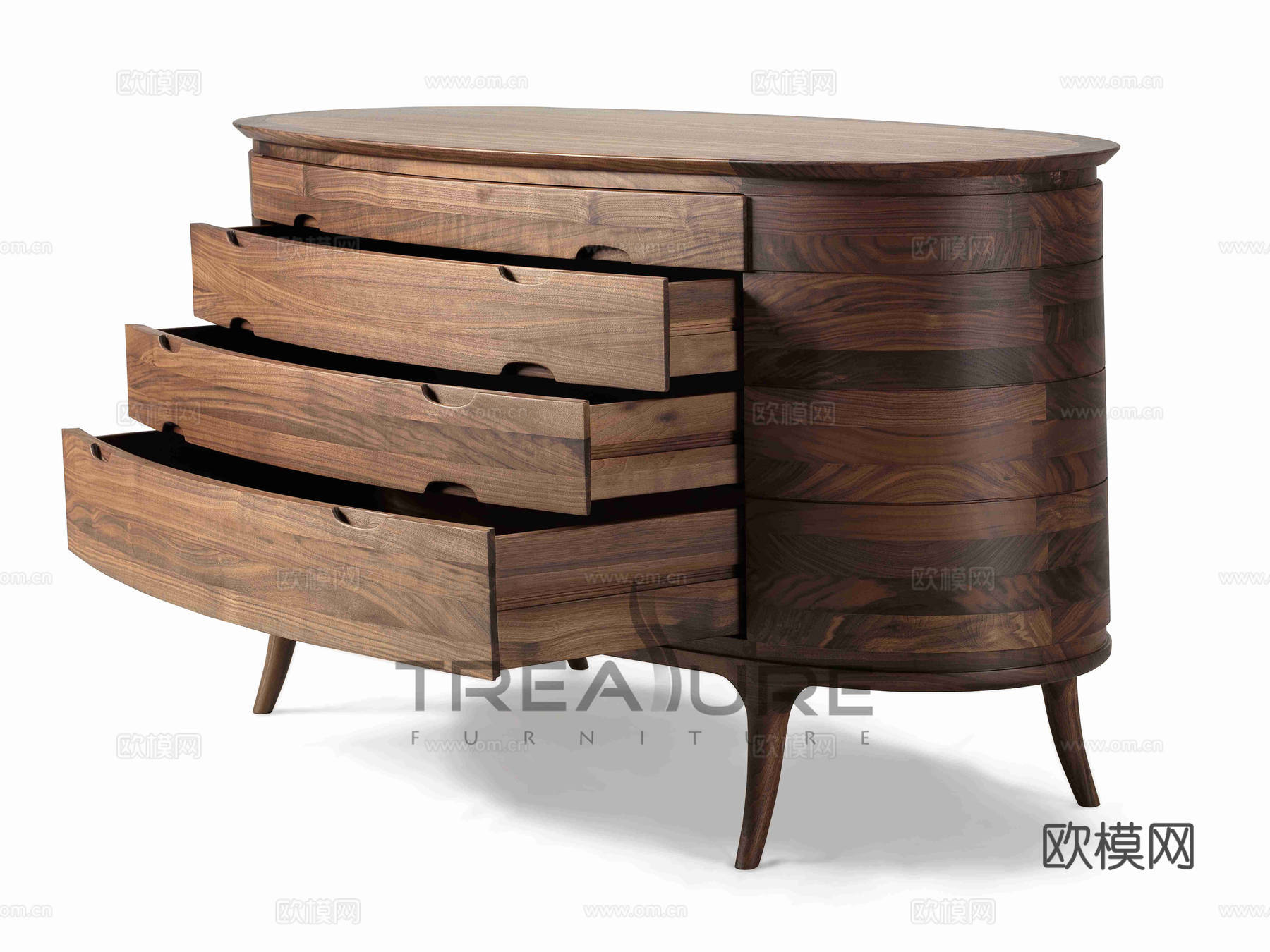 新中式收纳柜3d模型下载（渲染图1）