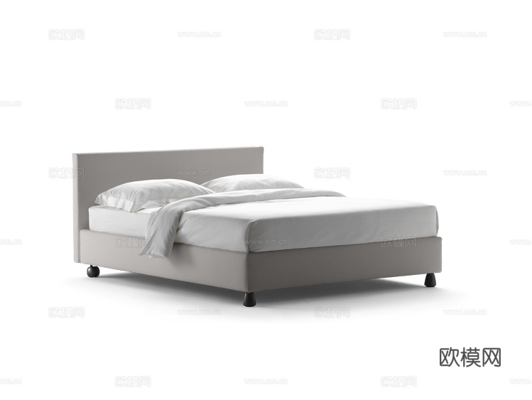 Flou 单人床3d模型下载