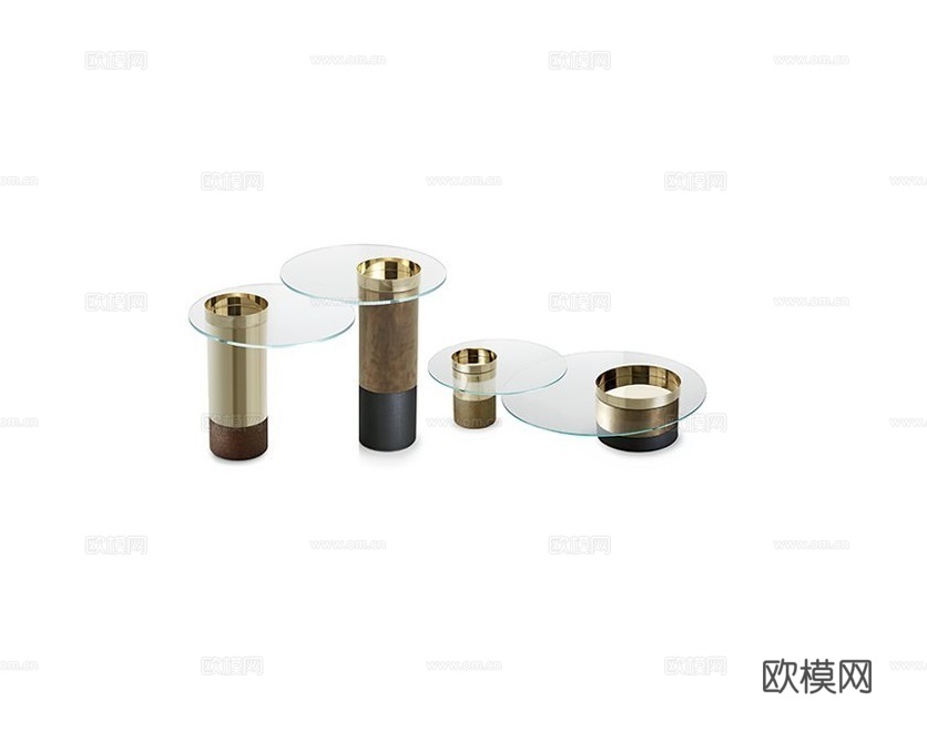 Gallotti&Radice 组合茶几3d模型下载（渲染图1）