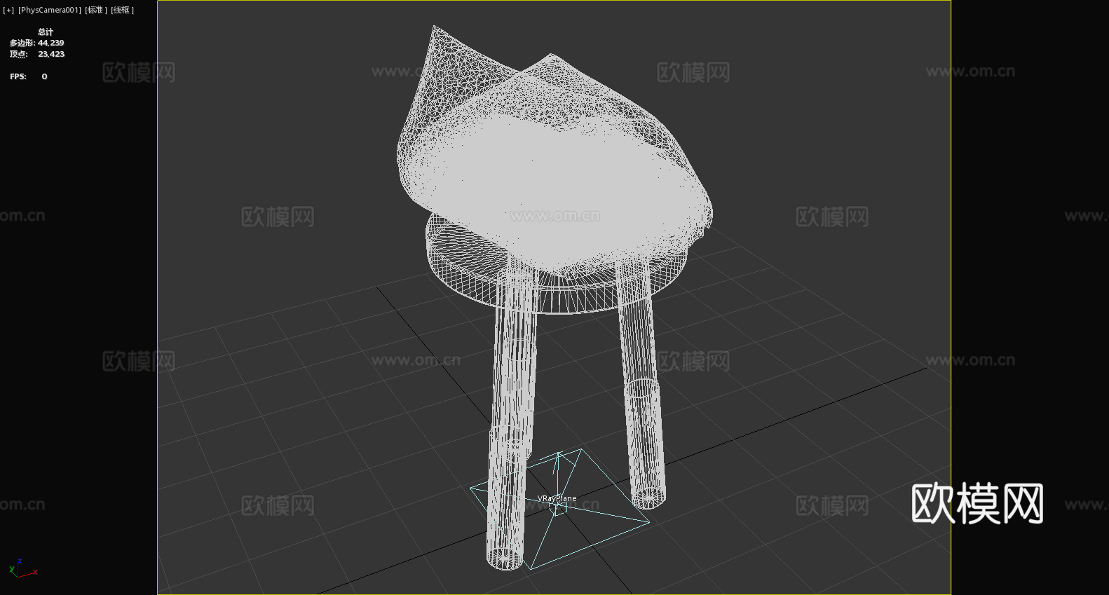 凳子 木凳 圆凳 小凳子3d模型