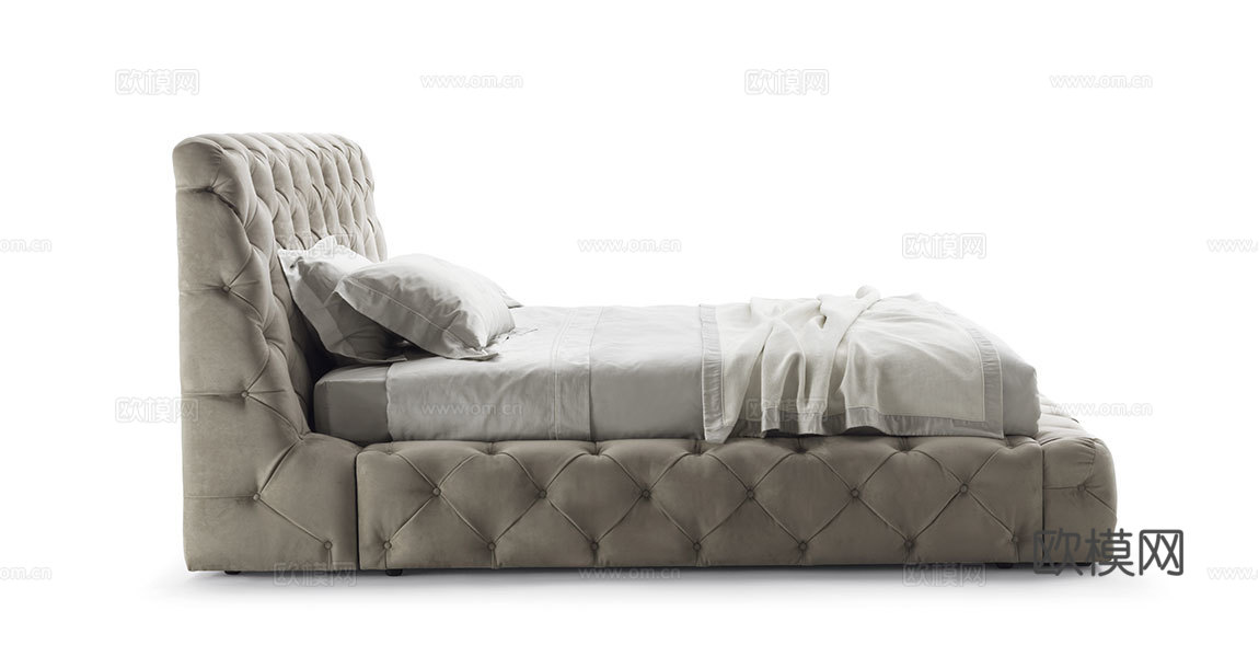 VF 意式双人床3d模型下载（渲染图4）