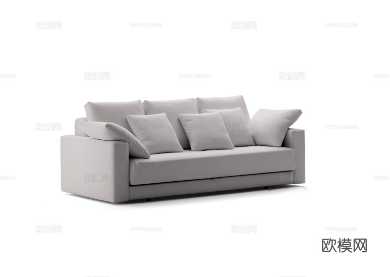 Flou 三人沙发3d模型下载