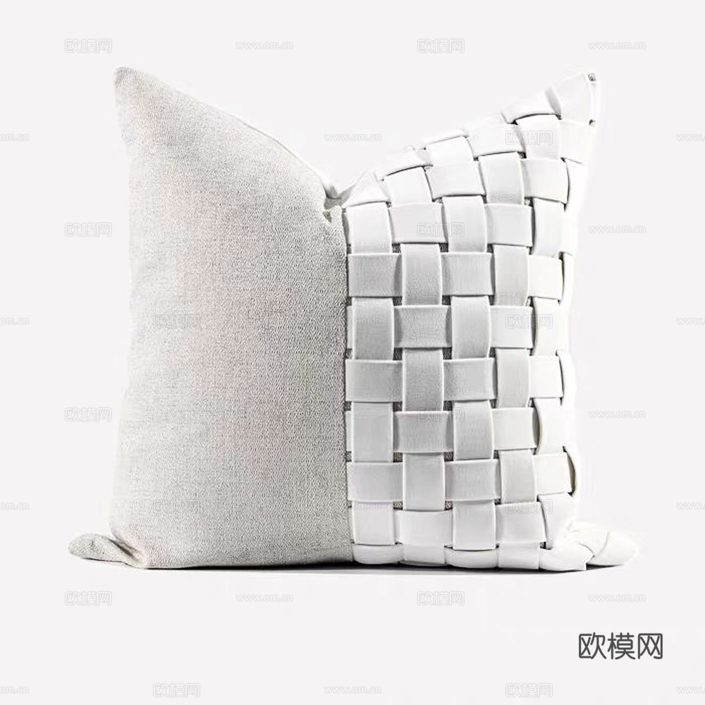 现代抱枕 枕头 拼接抱枕 编织抱枕