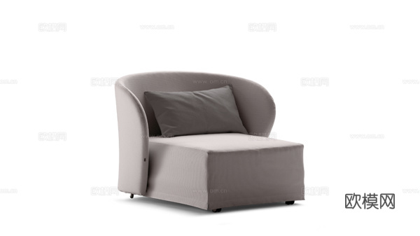 Flou 单人沙发3d模型下载