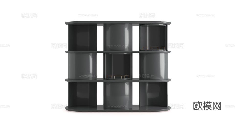 Gallotti&Radice 装饰柜 书柜3d模型下载（渲染图2）