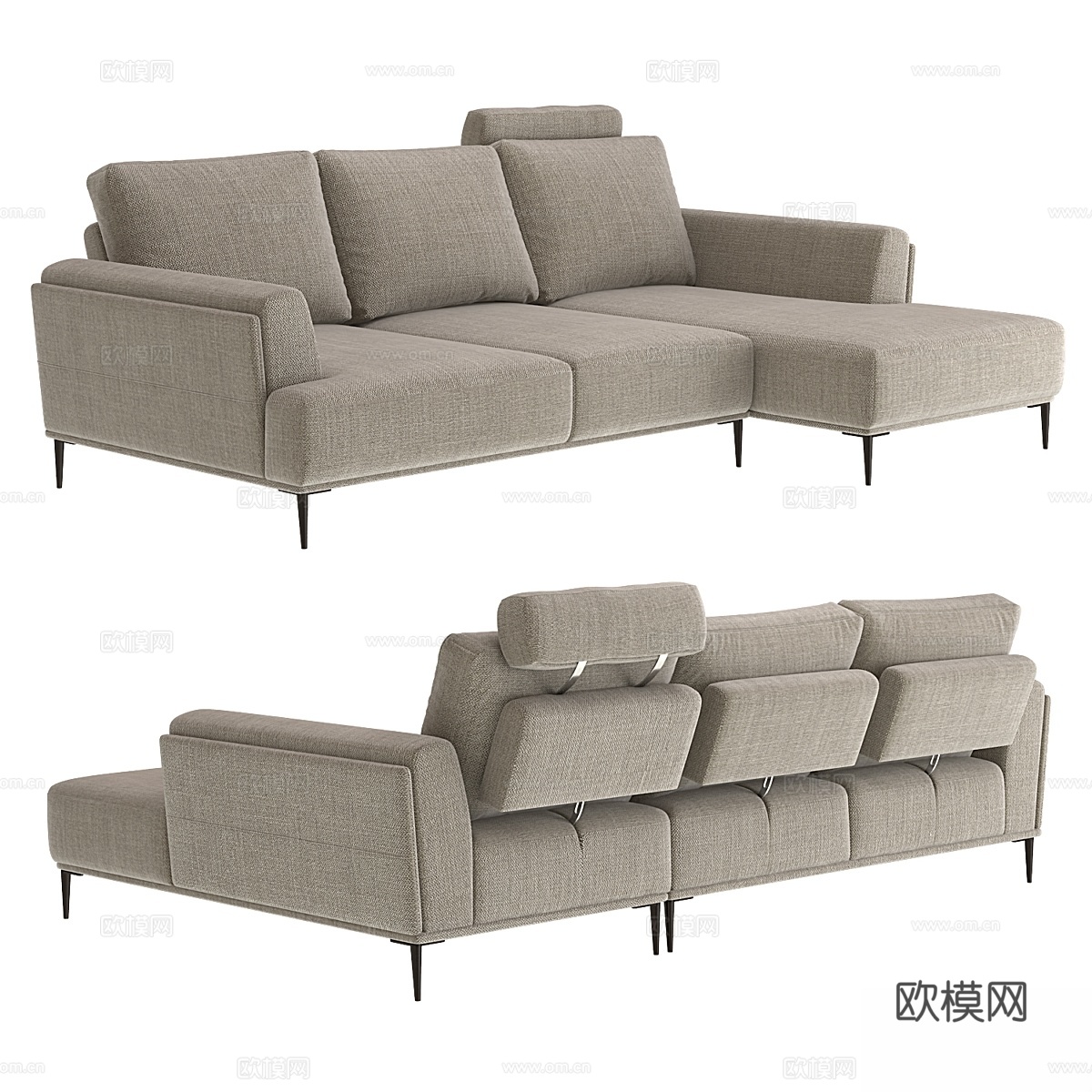 Dantone Calgary角沙发3d模型