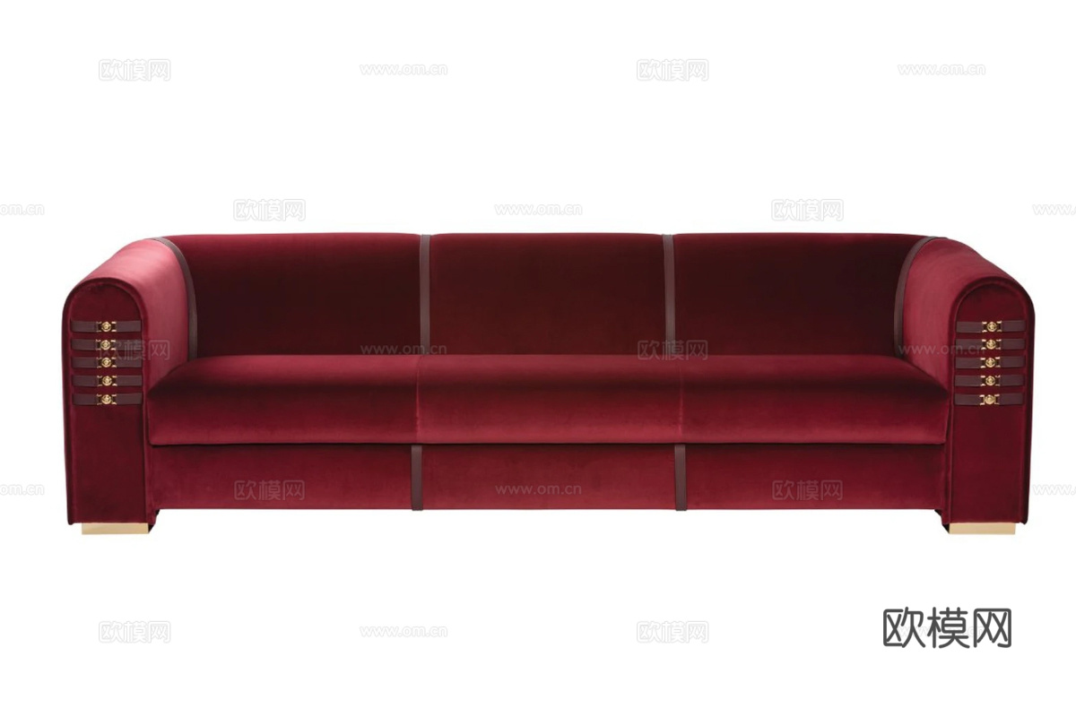 VERSACEA 三人沙发3d模型下载（渲染图1）