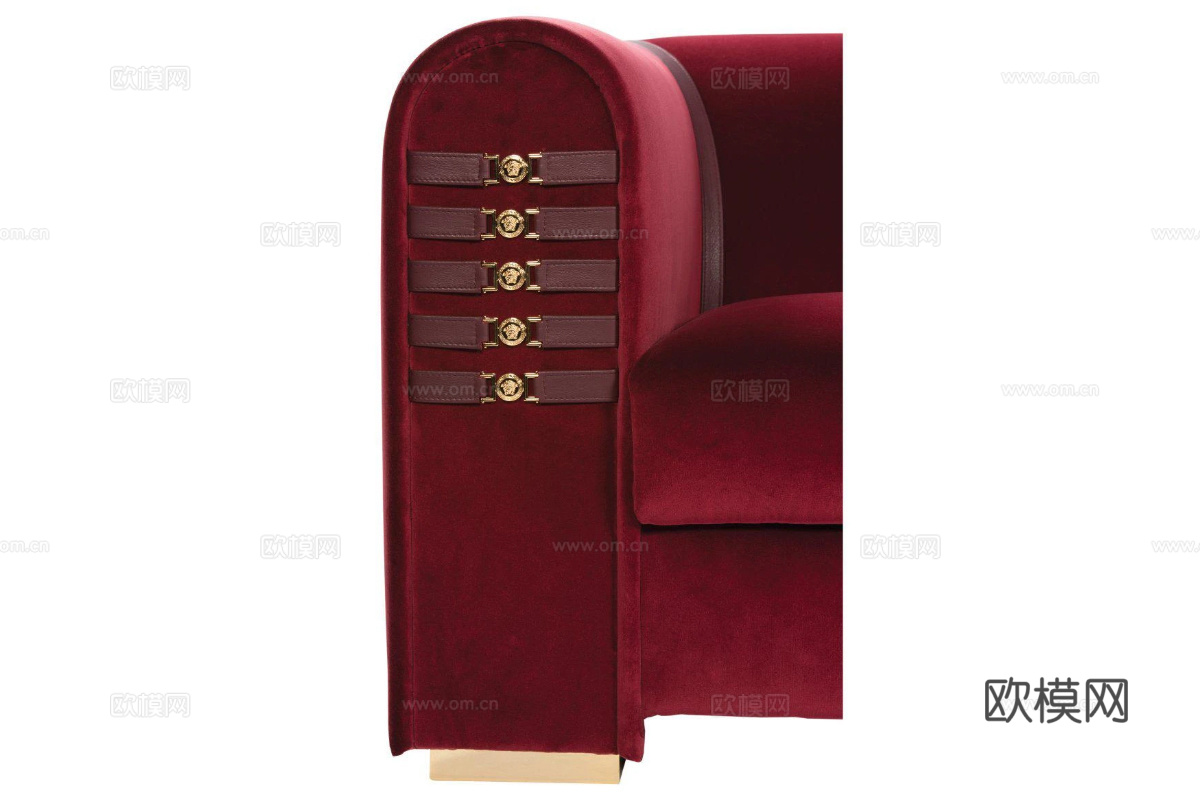 VERSACEA 三人沙发3d模型下载（渲染图2）