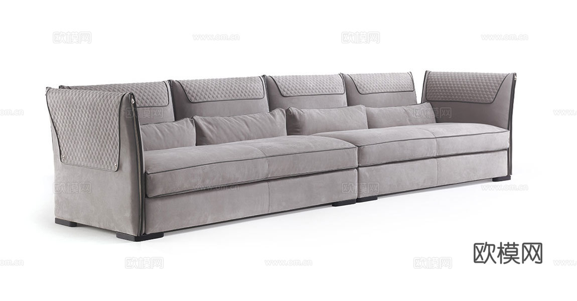 VF 意式四人沙发3d模型下载（渲染图1）