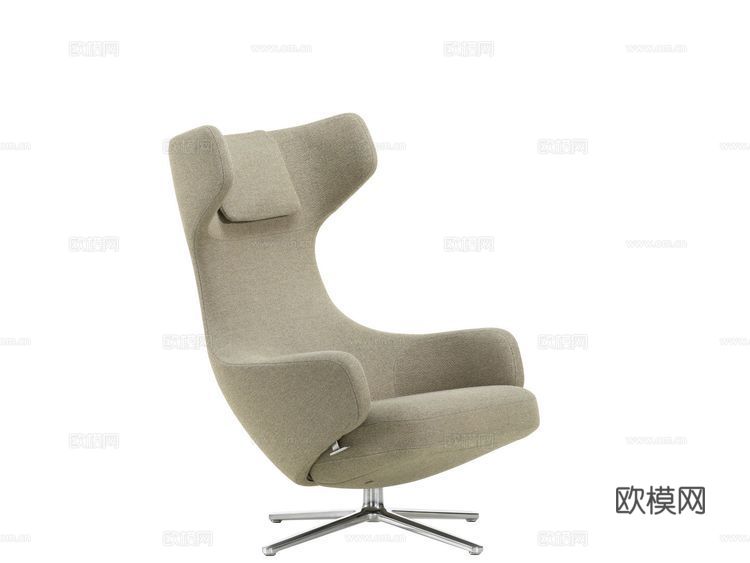 vitra 休闲椅3d模型下载（渲染图1）