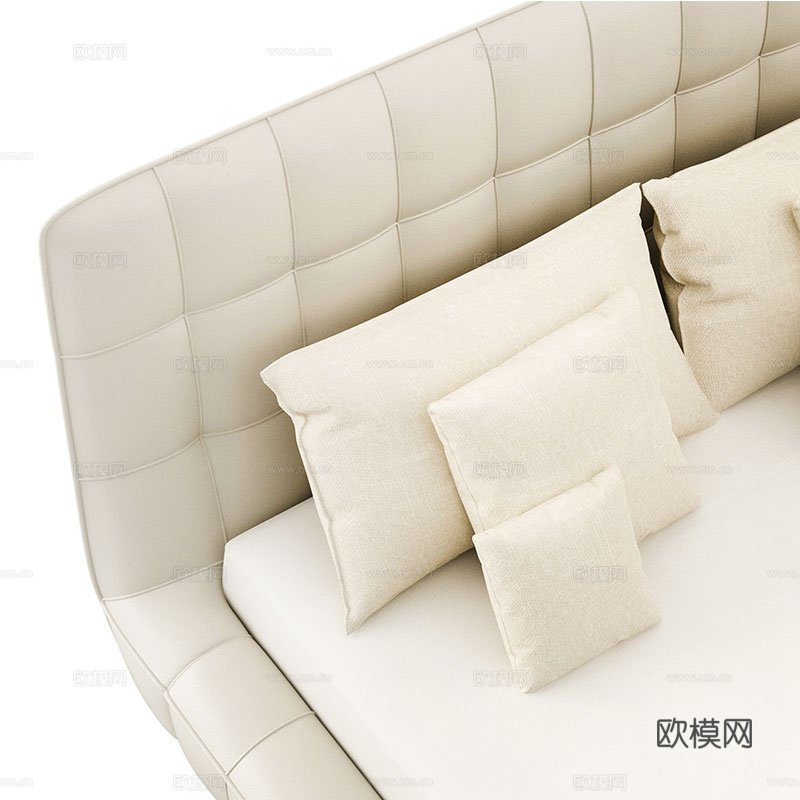 VERSACEA 双人床3d模型下载（渲染图4）