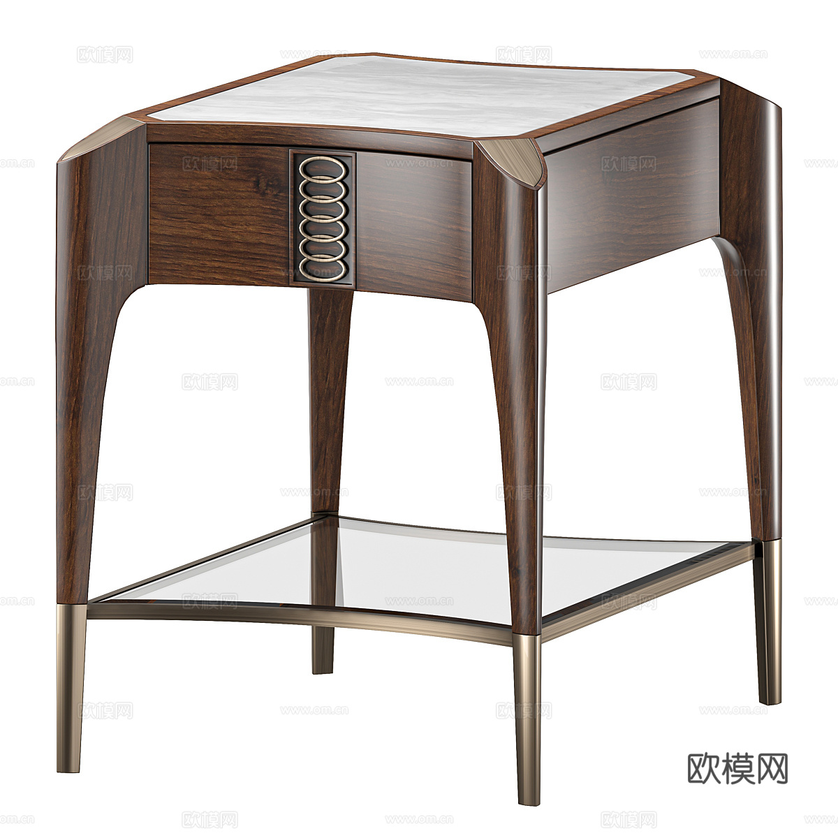 新古典 Caracole 边几3d模型