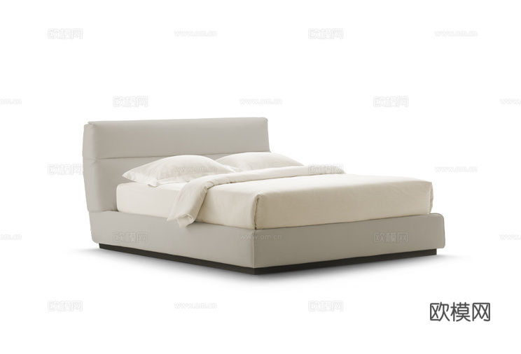 Flou 双人床3d模型下载