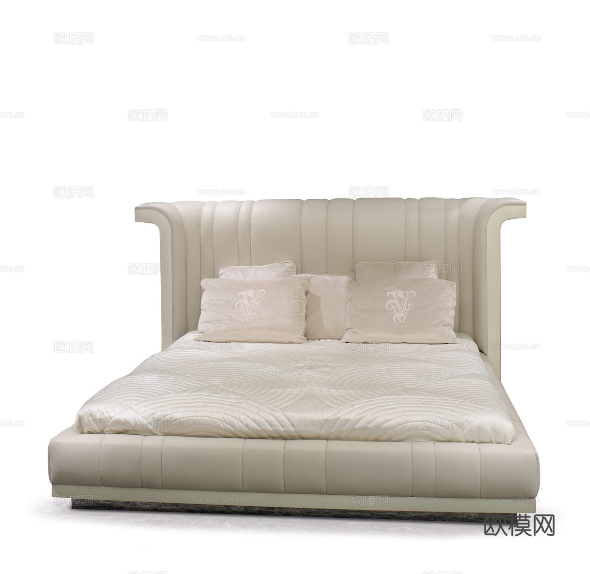 Visionnaire 意式双人床3d模型下载（渲染图2）