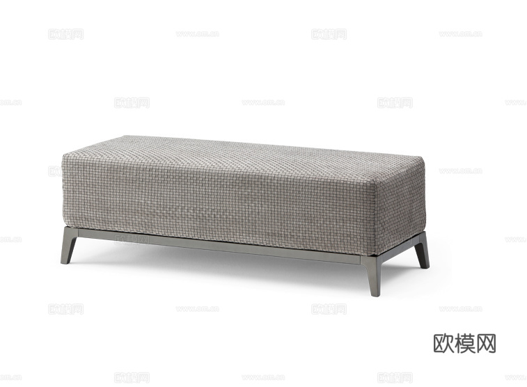 Flou 床尾凳3d模型下载