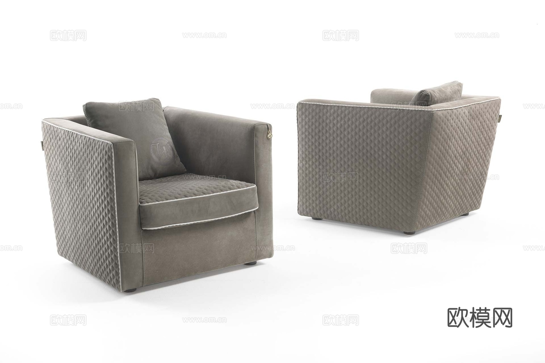 VF 意式单人沙发3d模型下载（渲染图1）