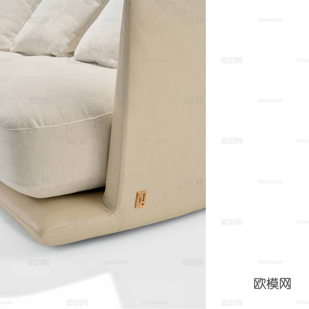VERSACEA 意式双人沙发3d模型下载（渲染图3）