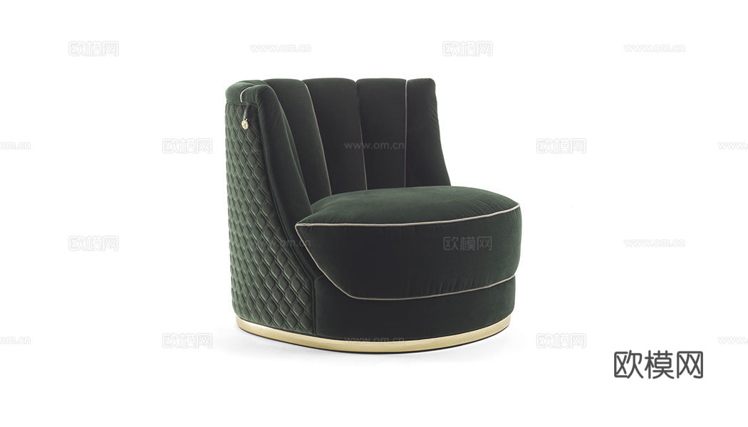 VF 意式单人沙发3d模型下载（渲染图1）