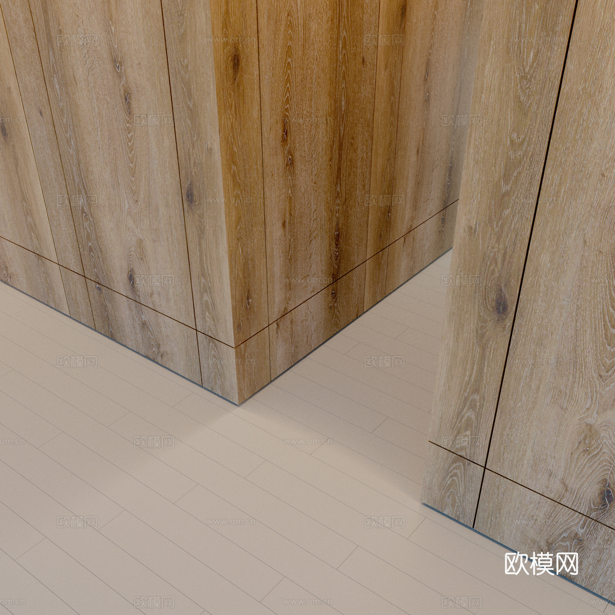 现代护墙板 护墙板3d模型