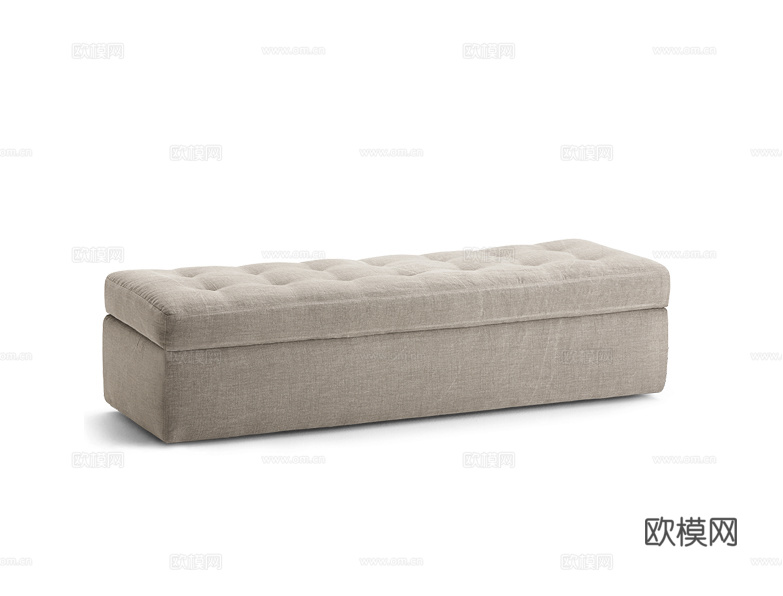 Flou 床尾凳3d模型下载