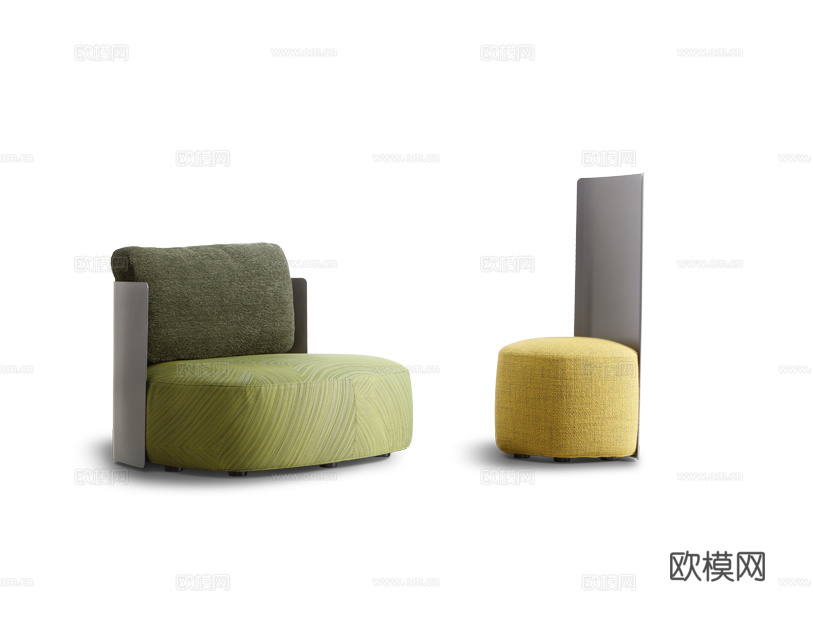 Flou 单人沙发3d模型下载