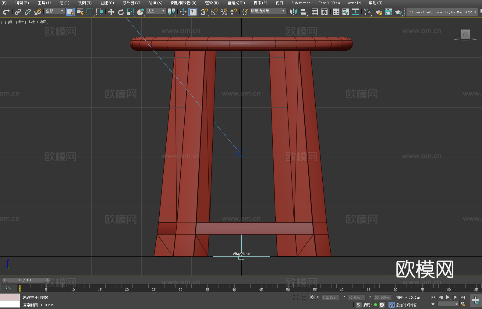 凳子 木凳 圆凳 吧台凳 高凳3d模型