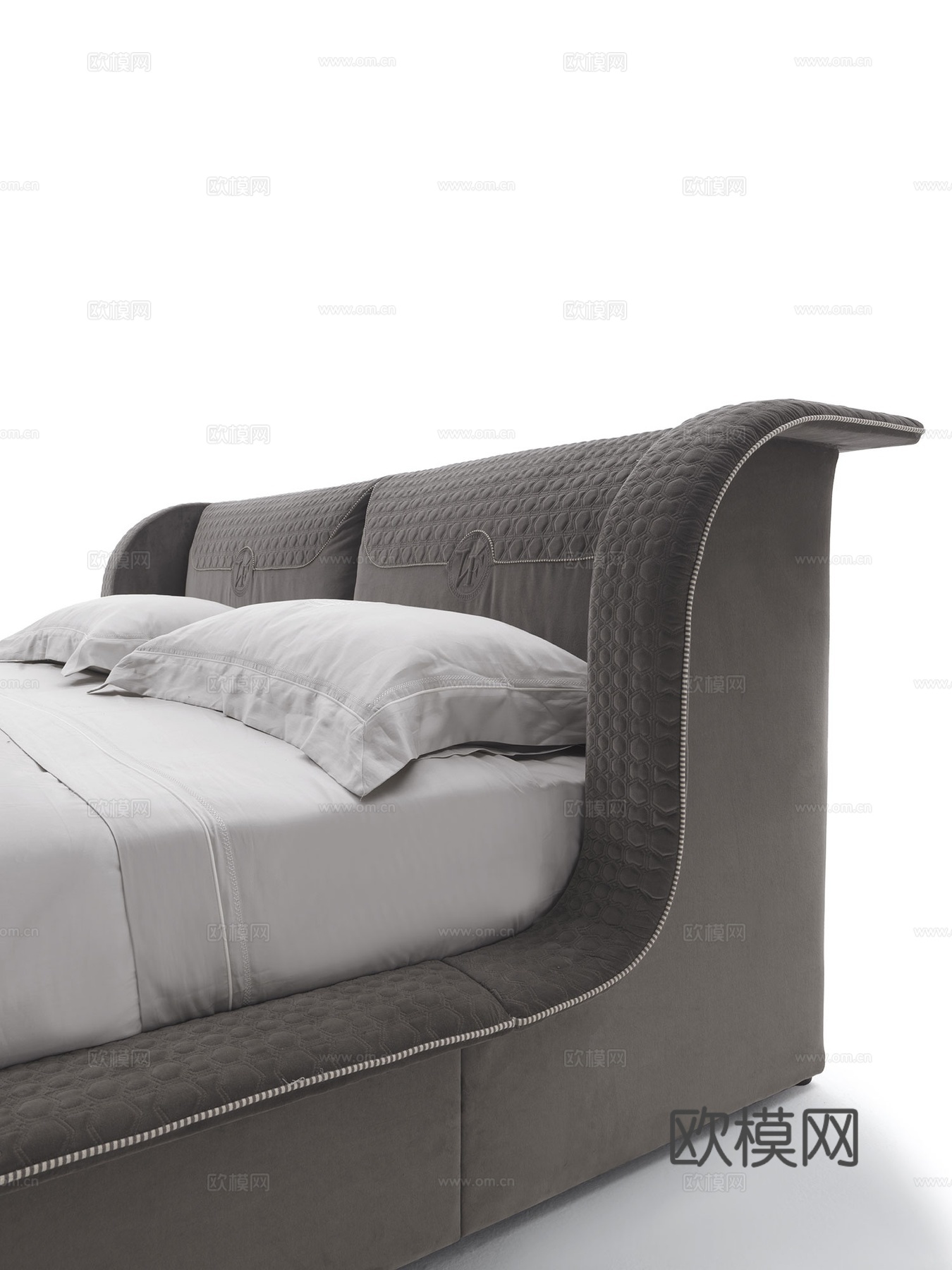 VF 意式双人床3d模型下载（渲染图2）