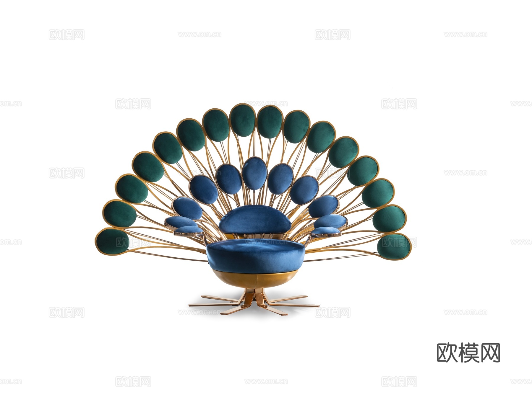 Visionnaire 意式孔雀椅3d模型下载