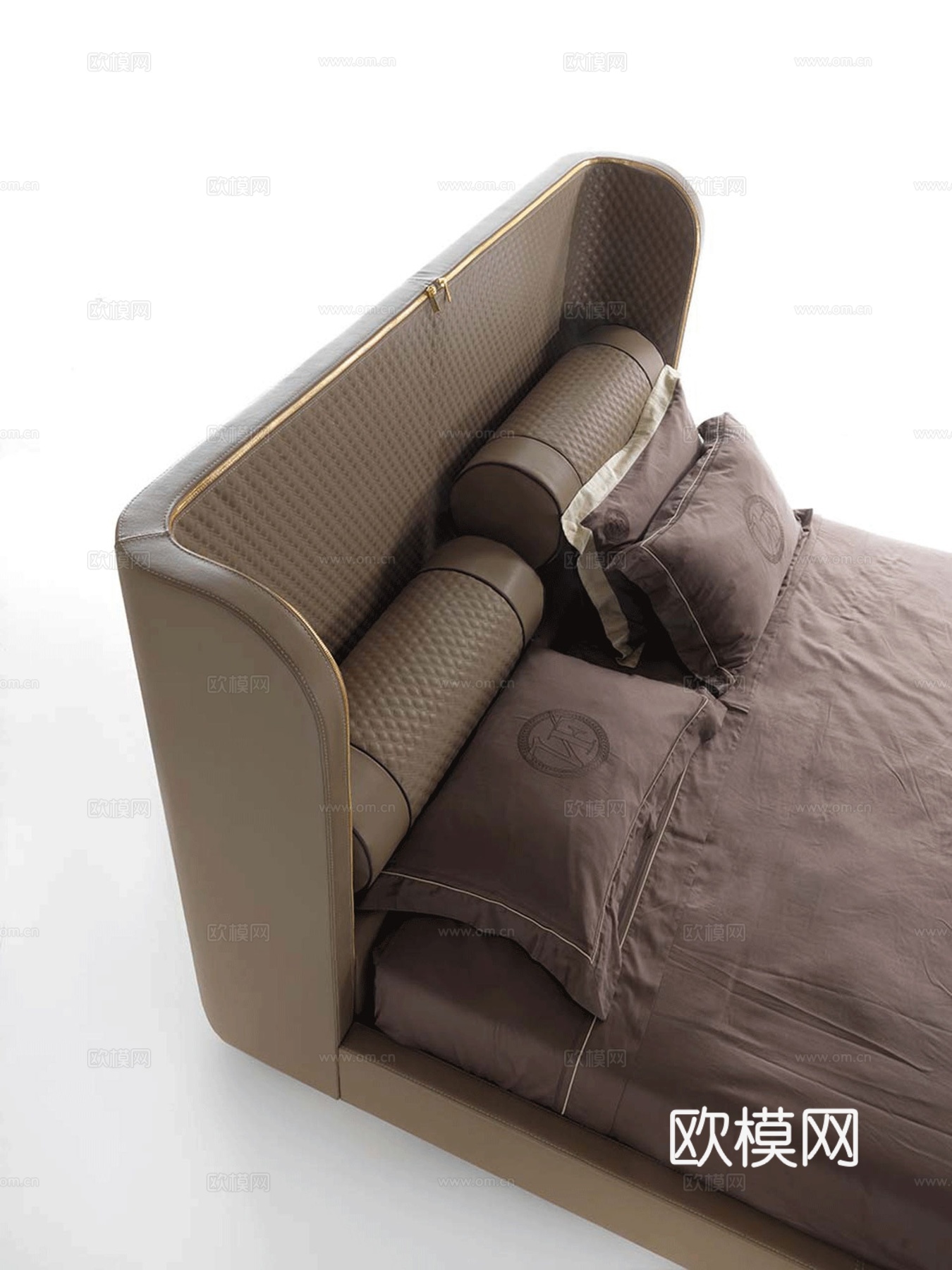 VF 意式双人床3d模型下载（渲染图2）