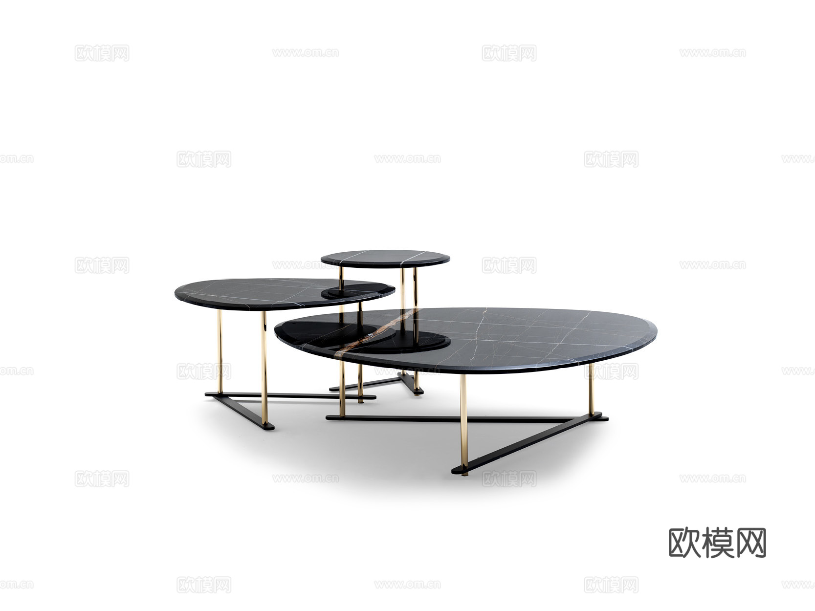 ULIVI 轻奢茶几3d模型下载（渲染图1）