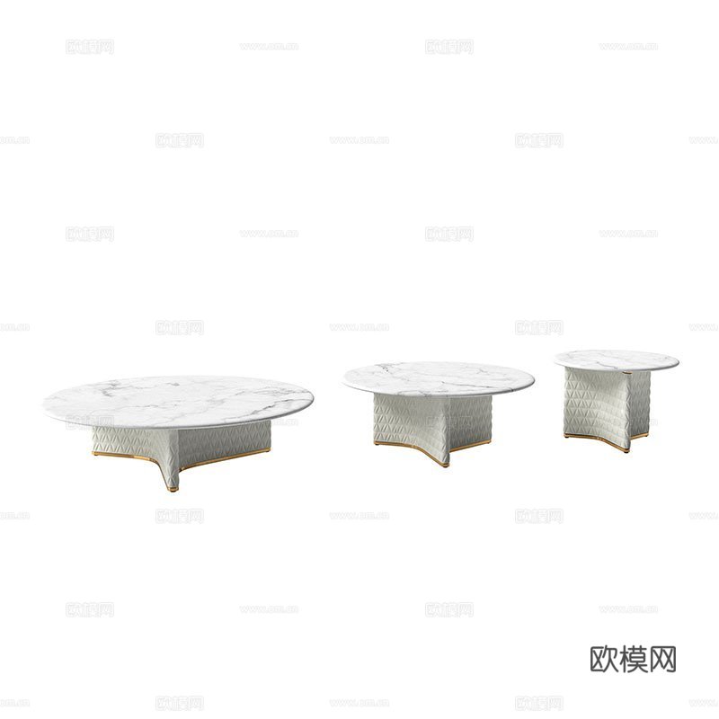 VERSACEA 组合茶几3d模型下载（渲染图3）