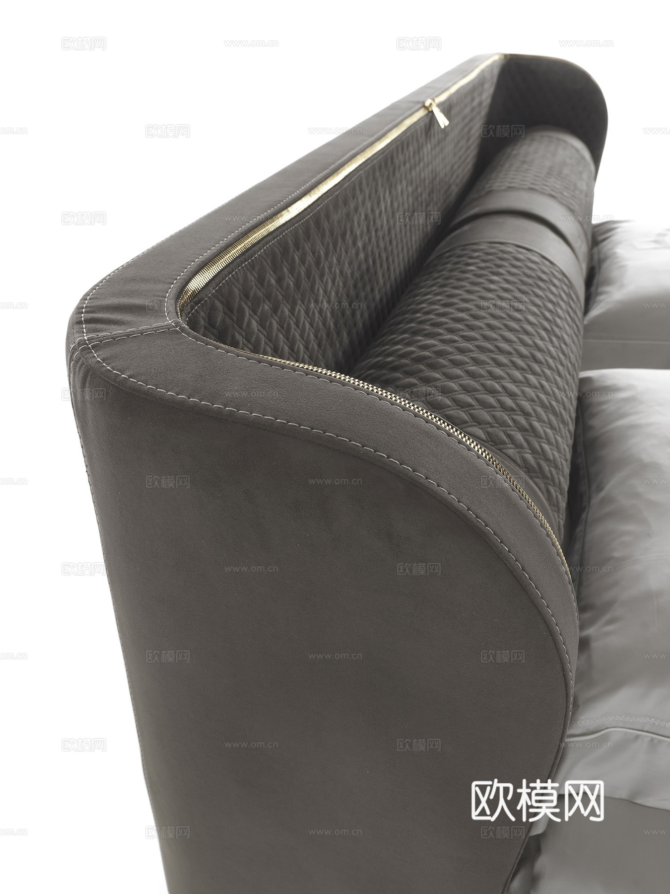 VF 意式双人床3d模型下载（渲染图3）