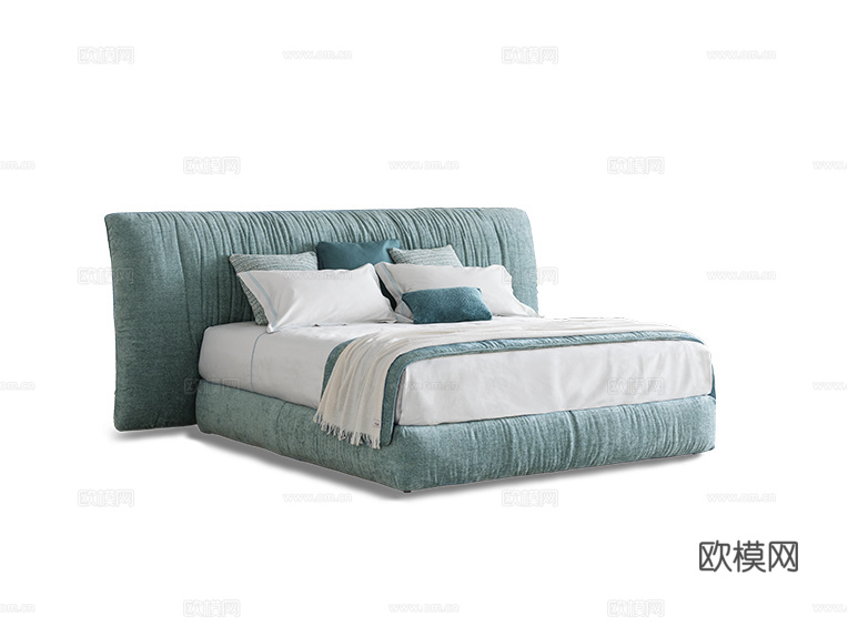 Flou 双人床3d模型下载