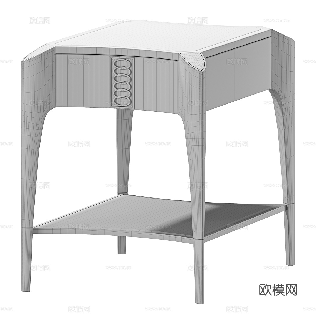 新古典 Caracole 边几3d模型