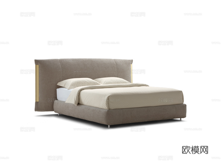 Flou 双人床3d模型下载