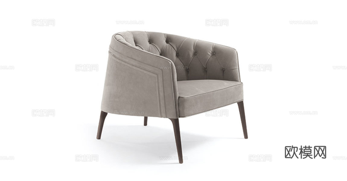 VF 意式休闲椅3d模型下载（渲染图1）