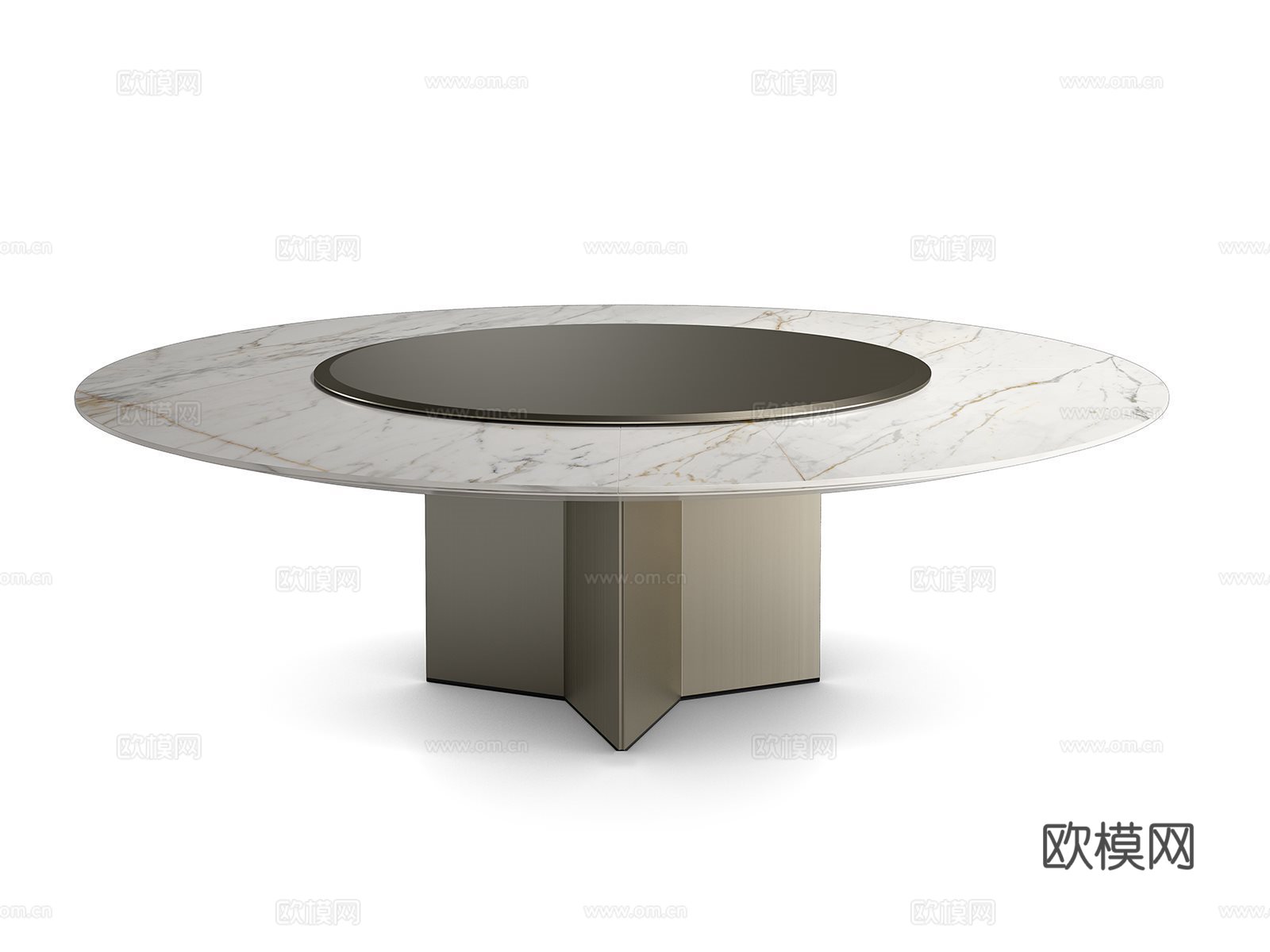 Gallotti&Radice 圆餐桌3d模型下载（渲染图3）