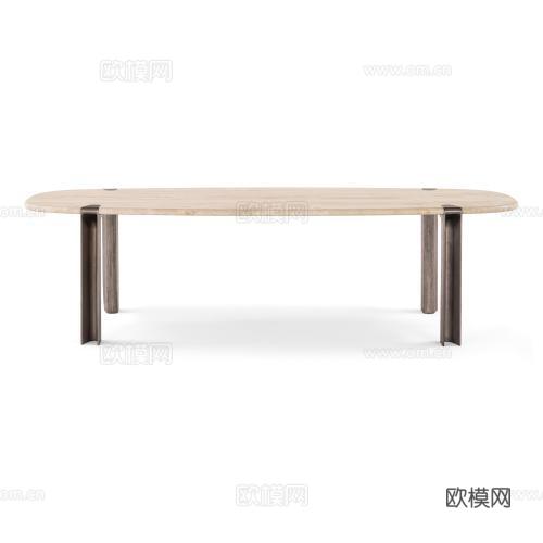 Visionnaire 意式餐桌3d模型下载（渲染图1）