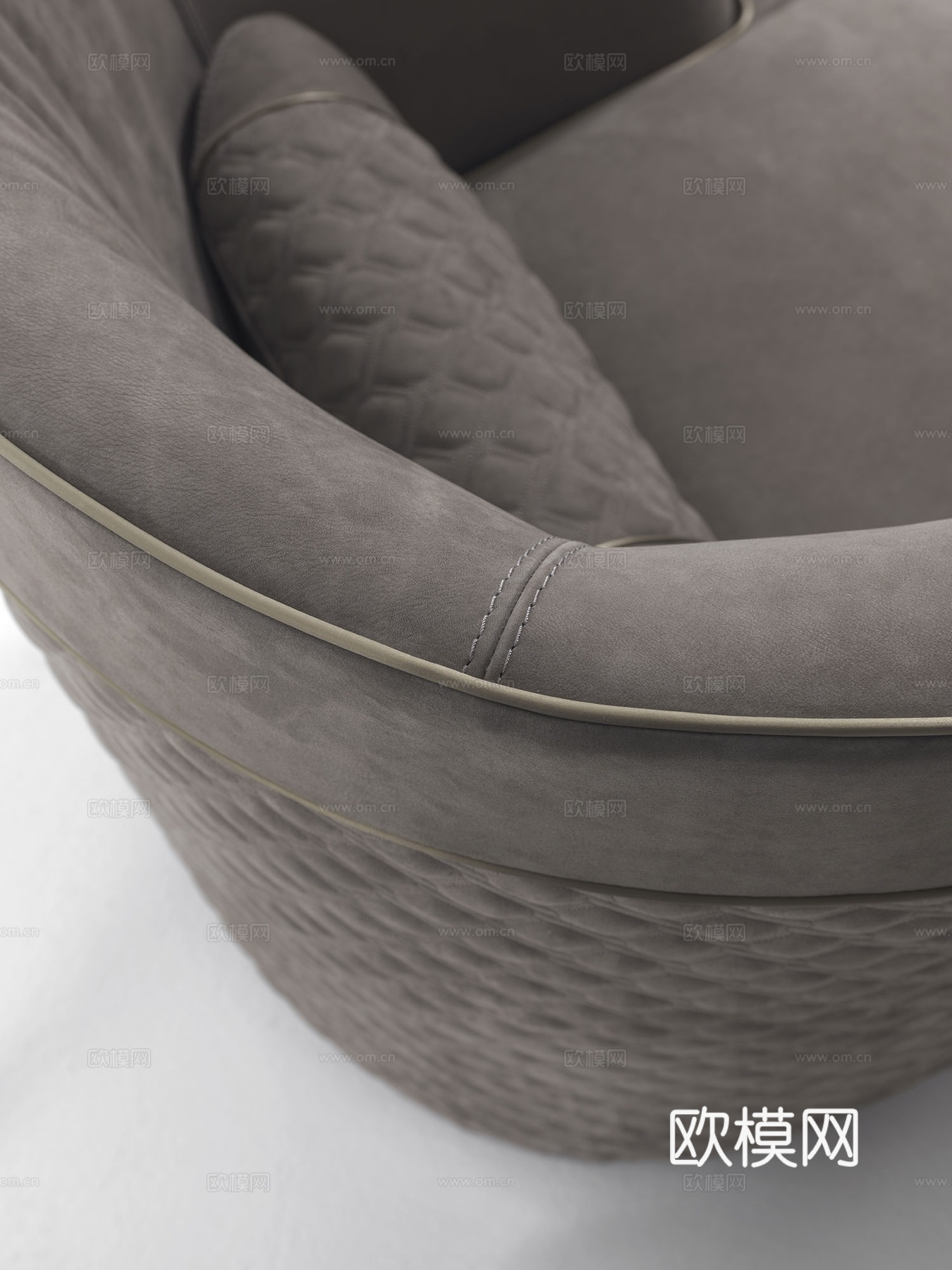 VF 意式单人沙发3d模型下载（渲染图2）