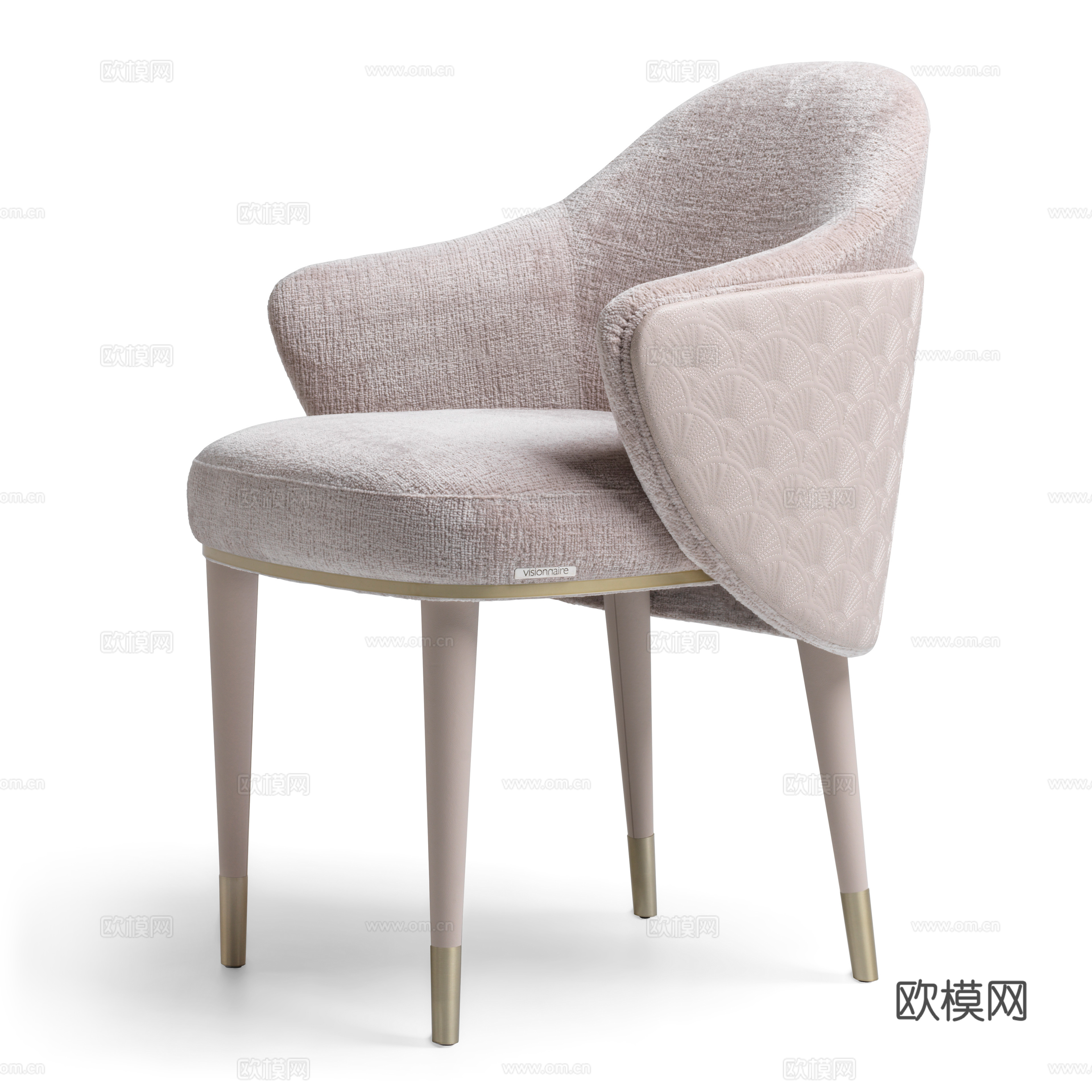 Visionnaire 意式餐椅3d模型下载（渲染图3）