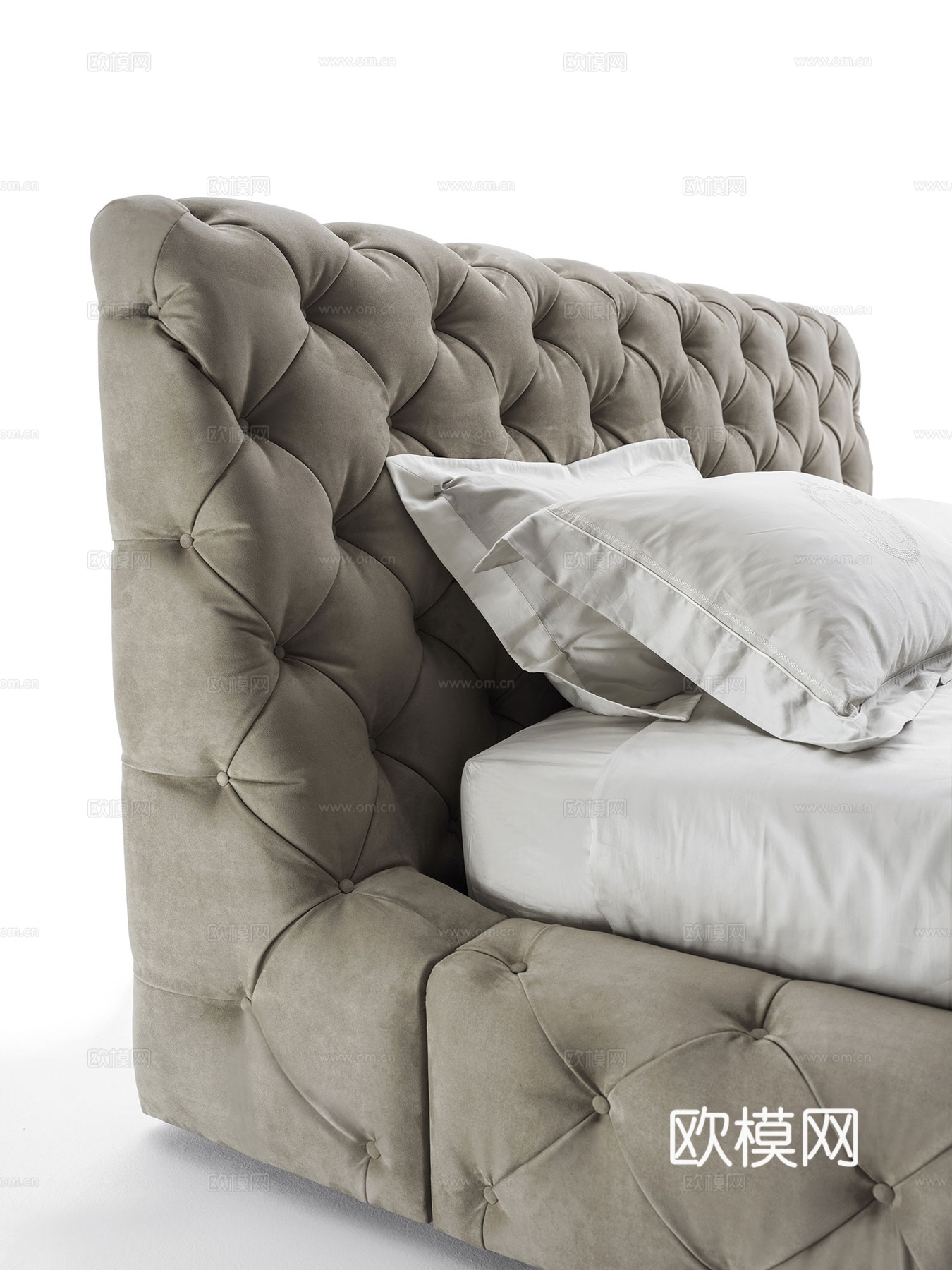 VF 意式双人床3d模型下载（渲染图3）